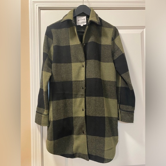 BB Dakota ELDRIDGE PLAID COAT SAGE XS - Picture 7 of 8